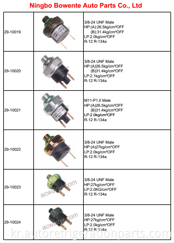 auto ac pressure switch